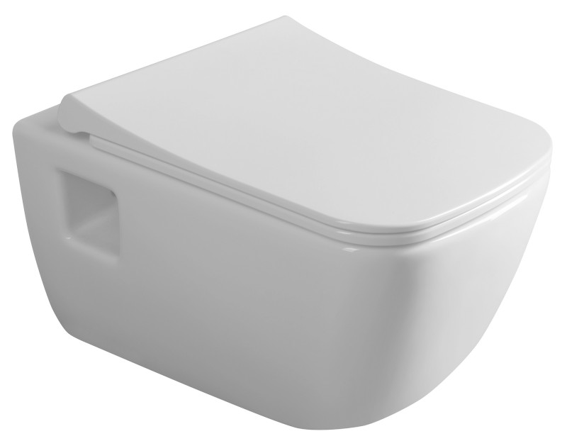 WALTER závěsná WC mísa, Rimless, 37x52,5cm, bílá 201.502.0