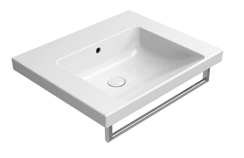 NORM keramické umyvadlo 60x50cm, bez otvoru, bílá ExtraGlaze 8635011