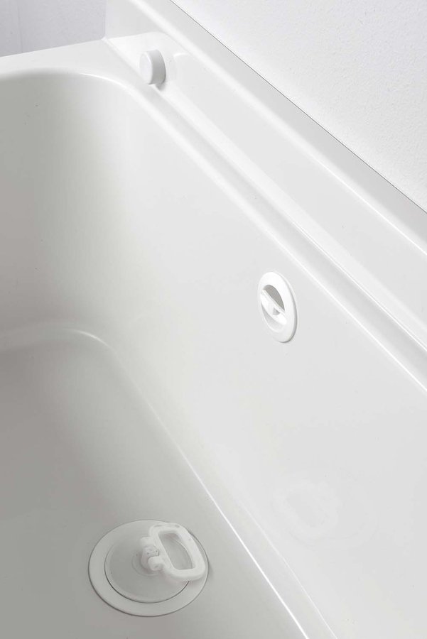 Závěsná výlevka s odkládací plochou 50x34cm, plast, bílá PI5050