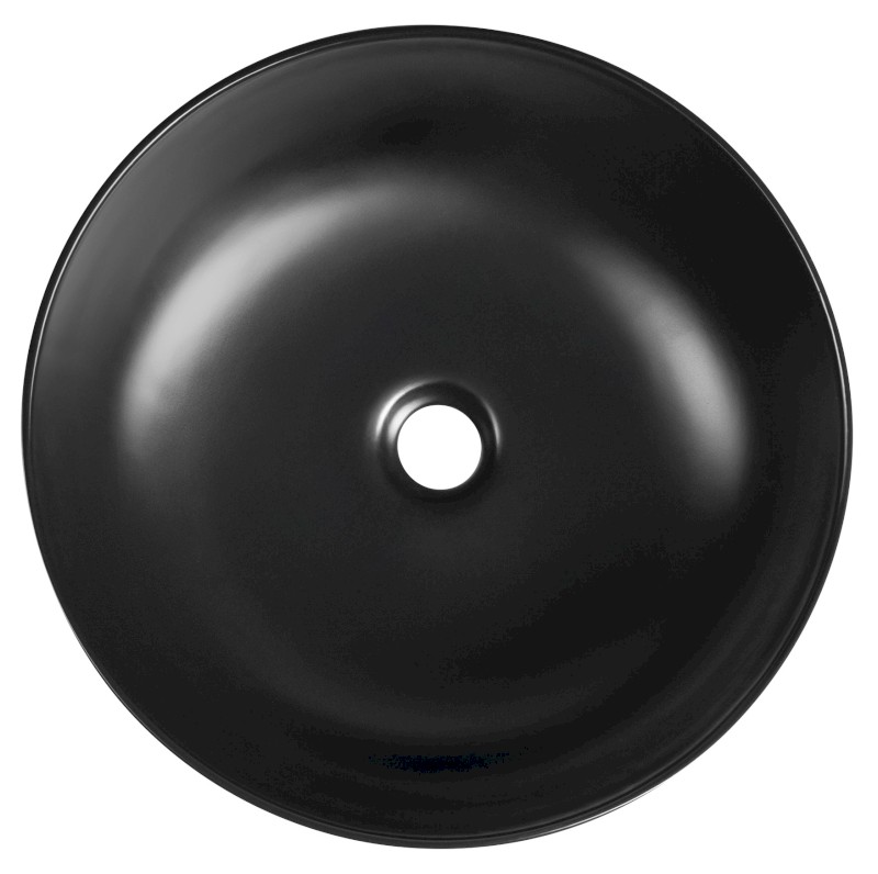 RONDEA keramické umyvadlo na desku Ø 41cm, černá mat AR445B