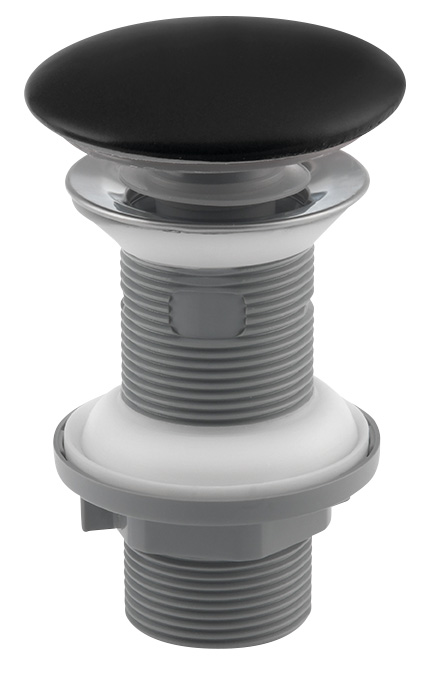 Umyvadlová výpust 5/4“, click-clack, keramická zátka, 20-70mm, černá mat 38TP0163I