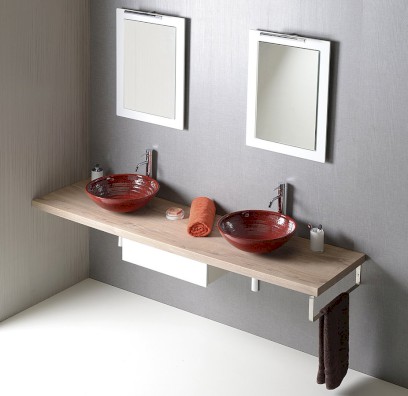 AVICE deska pod umyvadlo 190x50cm, tl.5cm, dub Rover AV194