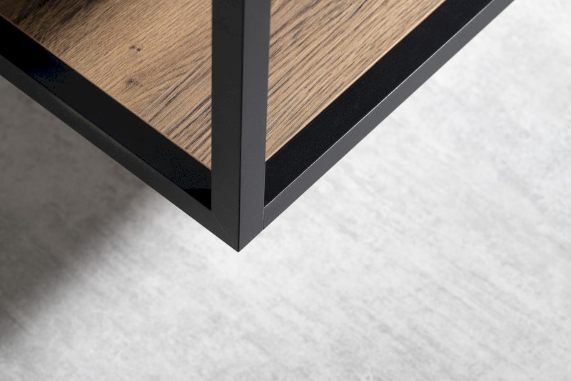 SKARA umyvadlová skříňka 80x50x45cm, černá mat/dub collingwood CG008-1919