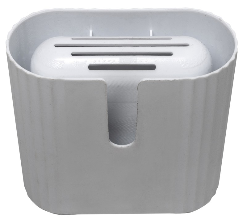 WC silikonová štětka závěsná/na postavení, bílá TF010