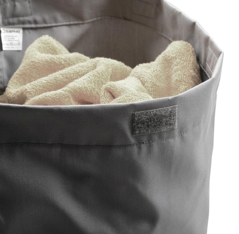 Prádelní koš do skříně 310x500x230mm, suchý zip, šedá UPK350