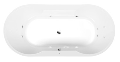 IO hydromasážní vana, 180x85x49cm, Active Hydro, chrom 16611.1010