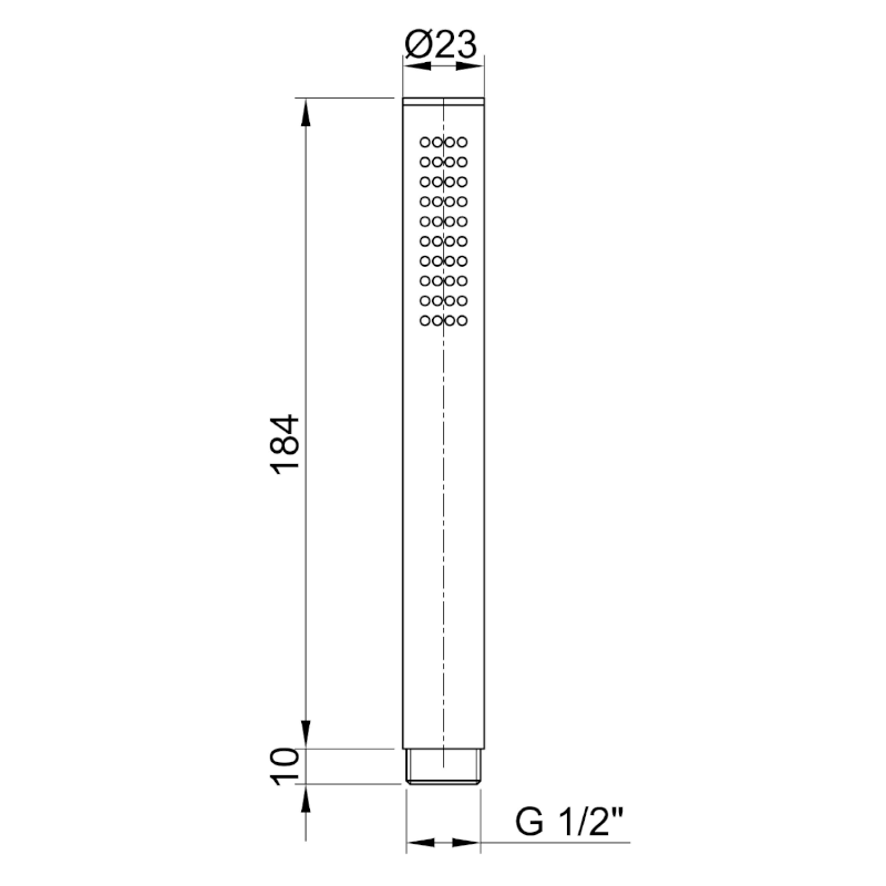 MINIMAL ruční sprcha, 184mm, nerez mat MI097
