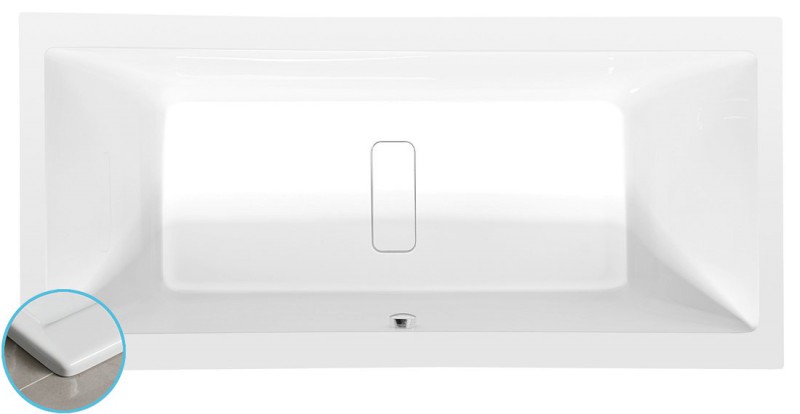 MARLENE SLIM obdélníková vana 180x80x48cm, bílá 72034S