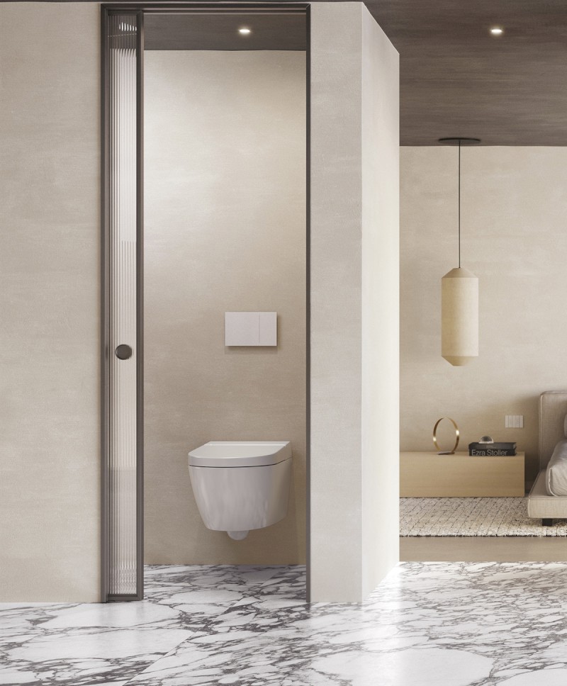 WCLEAN závěsné WC Swirlflush s integrovaným elektronickým bidetem, bílá Extraglaze 7418K11