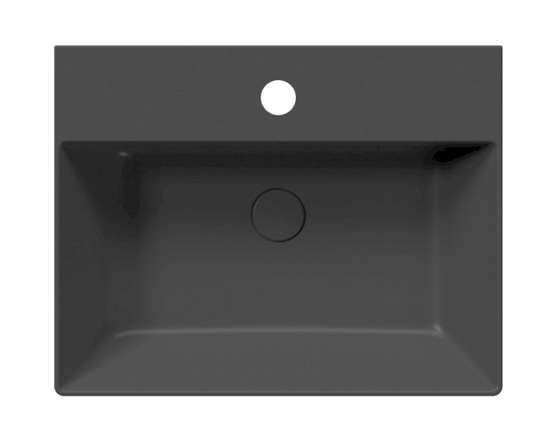 KUBE X keramické umyvadlo 60x47cm, černá mat 9431126