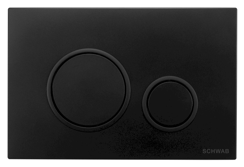 SCHWAB VELA ovládací tlačítko, 247x165 mm, černá mat P47-0190-0253