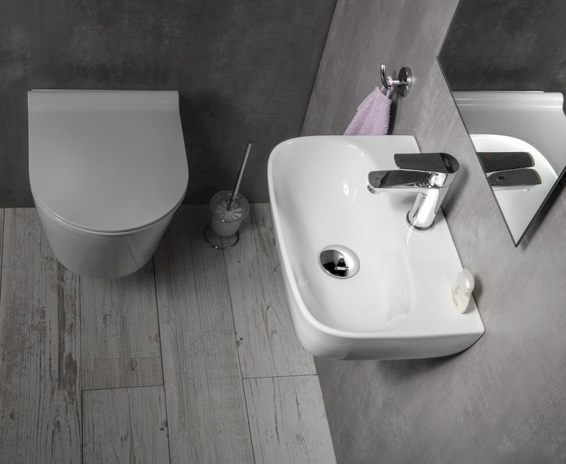 NERISSA keramické umývátko, 42x29cm, bílá AR265