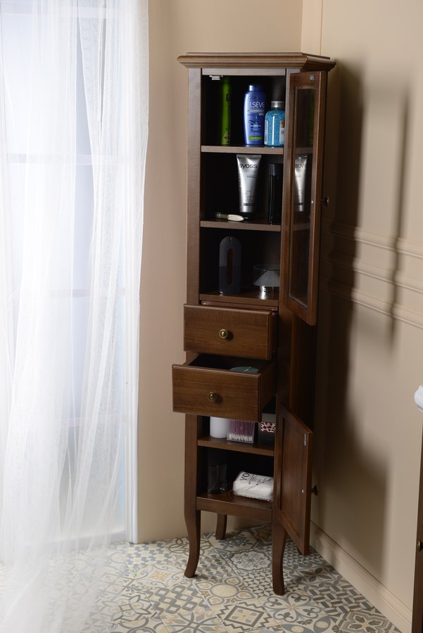 RETRO skříňka vysoká 40x170x36cm, buk, pravá 1662