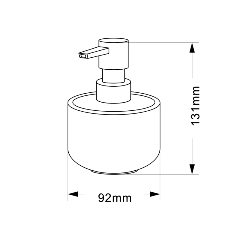 FANCY dávkovač mýdla na postavení, bílá 2126501