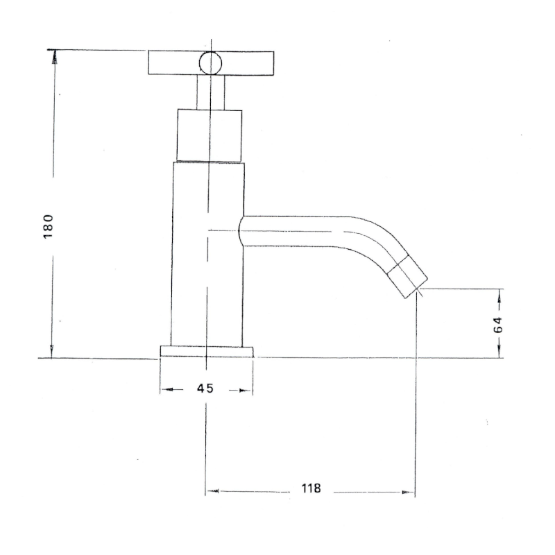 AXIA stojánkový umyvadlový ventil, chrom 512
