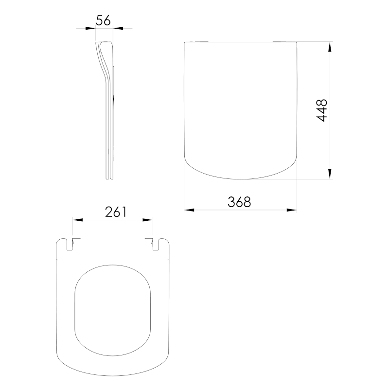 GLANC WC sedátko, SLIM, Soft Close, bílá GC5030