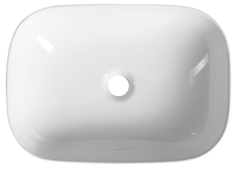 Keramické umyvadlo na desku 46x34cm, bílá 46341