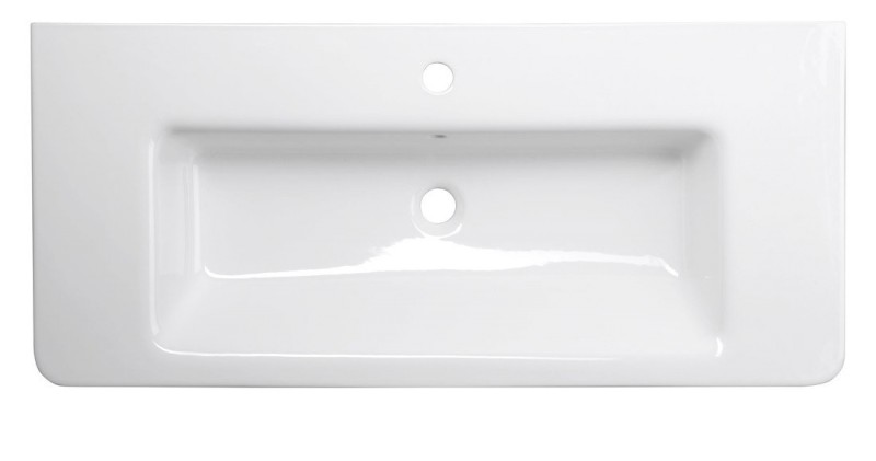 CITY keramické umyvadlo hranaté 100x45cm, bílá KE100