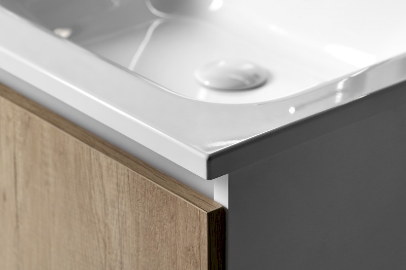 ARECA umyvadlo, litý mramor, 101x51,5cm, pravé, bílá AC101R