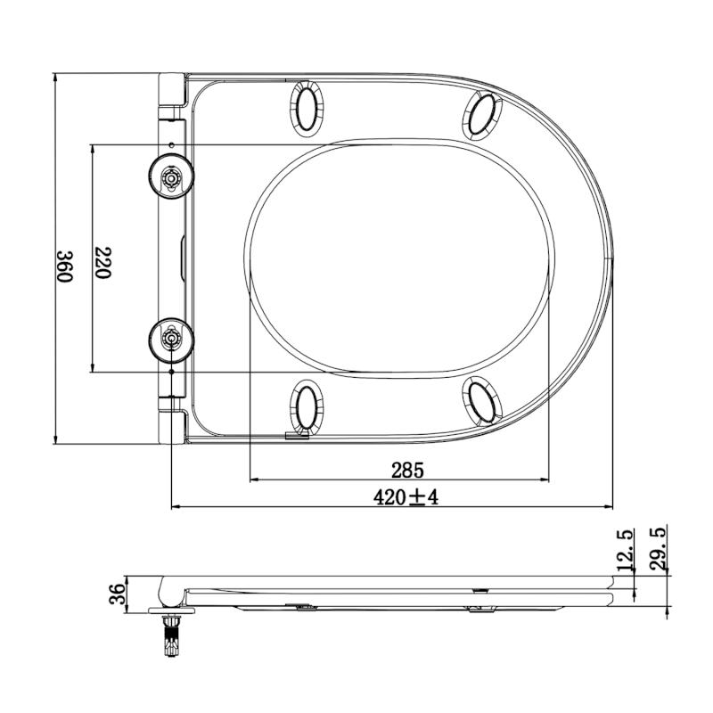 FEIN WC sedátko, SLIM, Soft Close, Easy Take, bílá 201.524.4