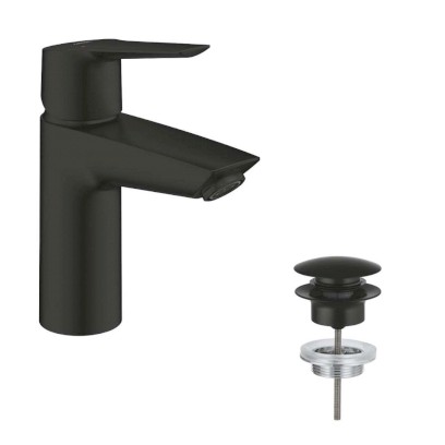 QuickFix Start Umyvadlová baterie s výpustí Push-Open, matná černá GROHE 235502432