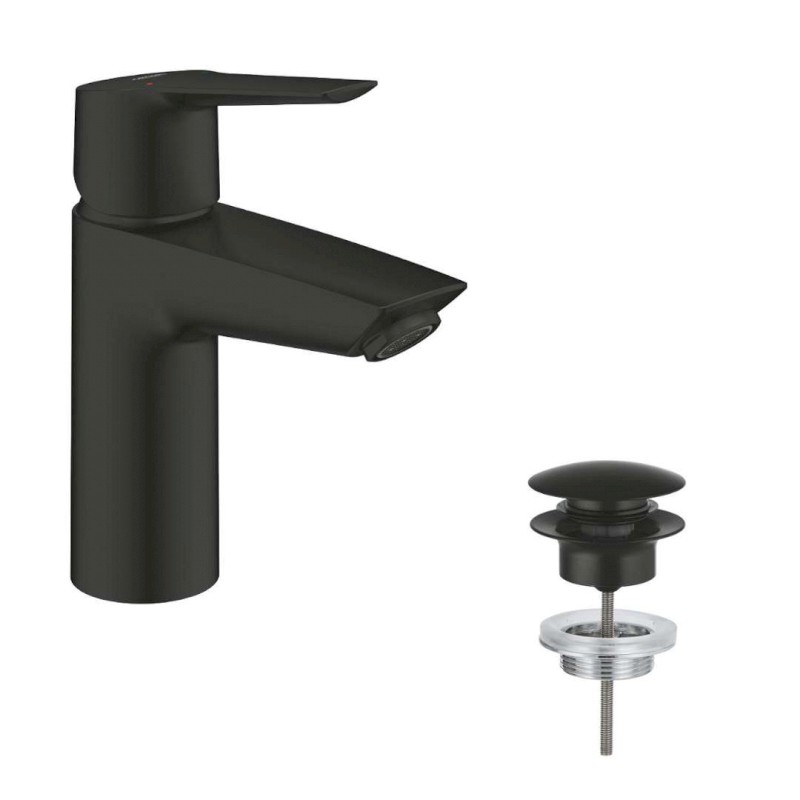 QuickFix Start Umyvadlová baterie s výpustí Push-Open, matná černá GROHE 235502432