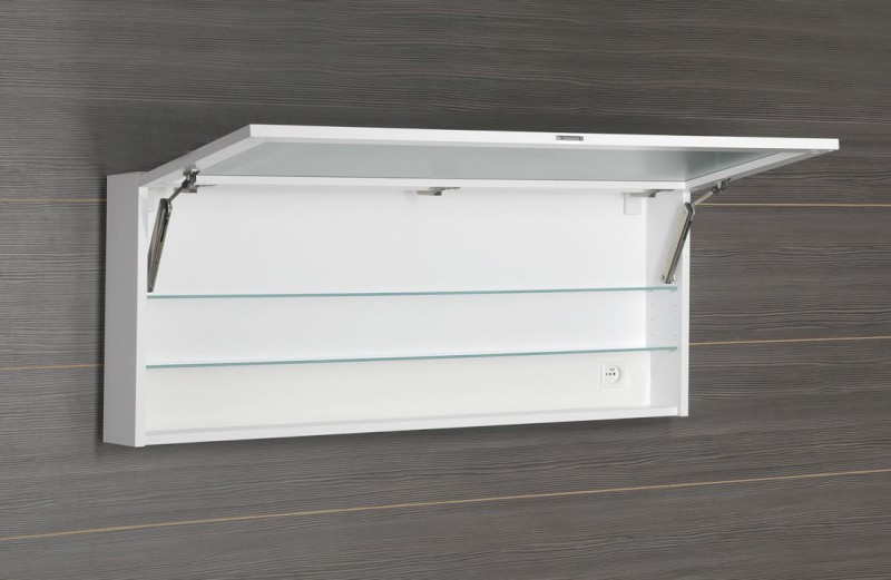 CLOE galerka s LED osvětlením 120x50x18cm, bílá CE120-0030