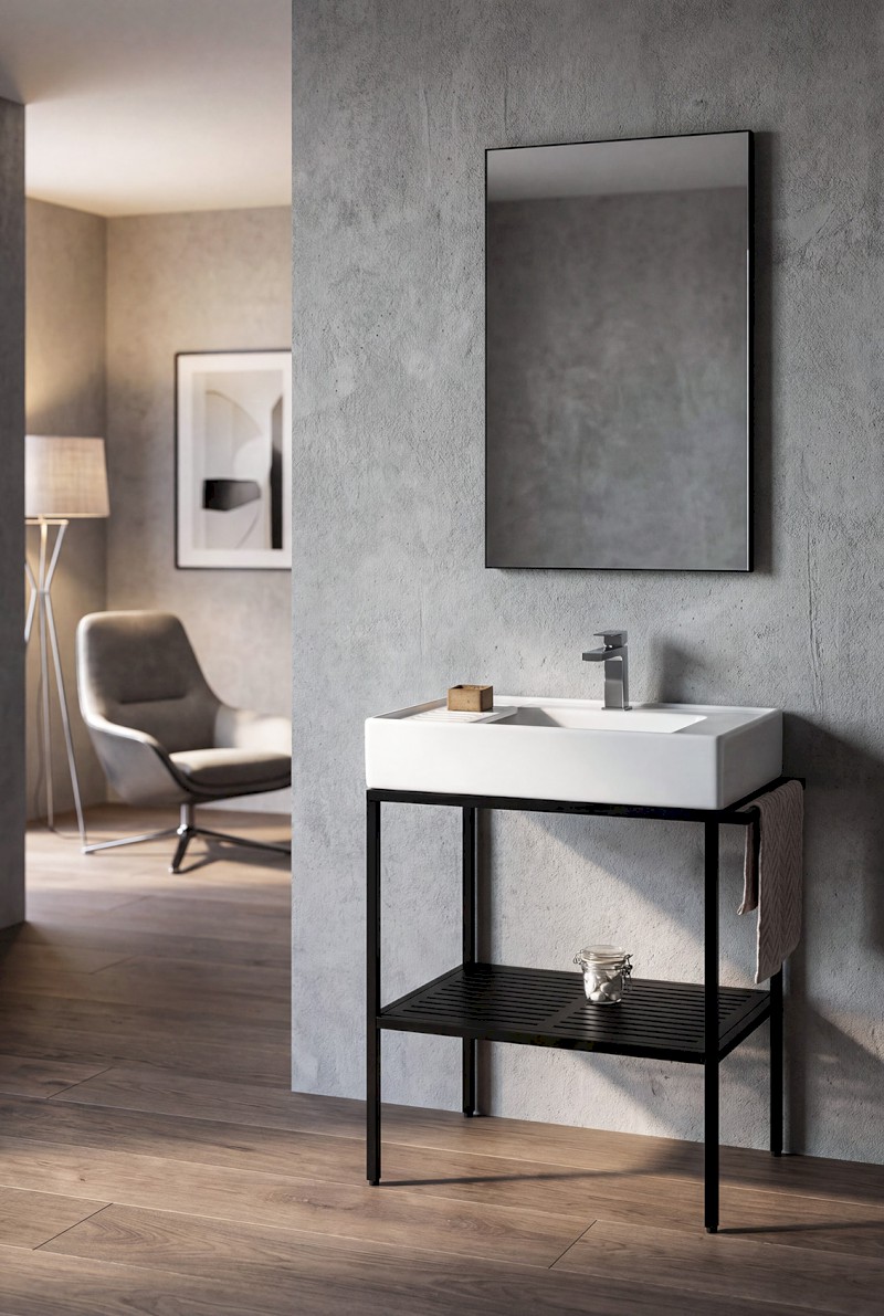 ARYA podstavec pod umyvadlo 680x850x450mm, černá AR065-M1