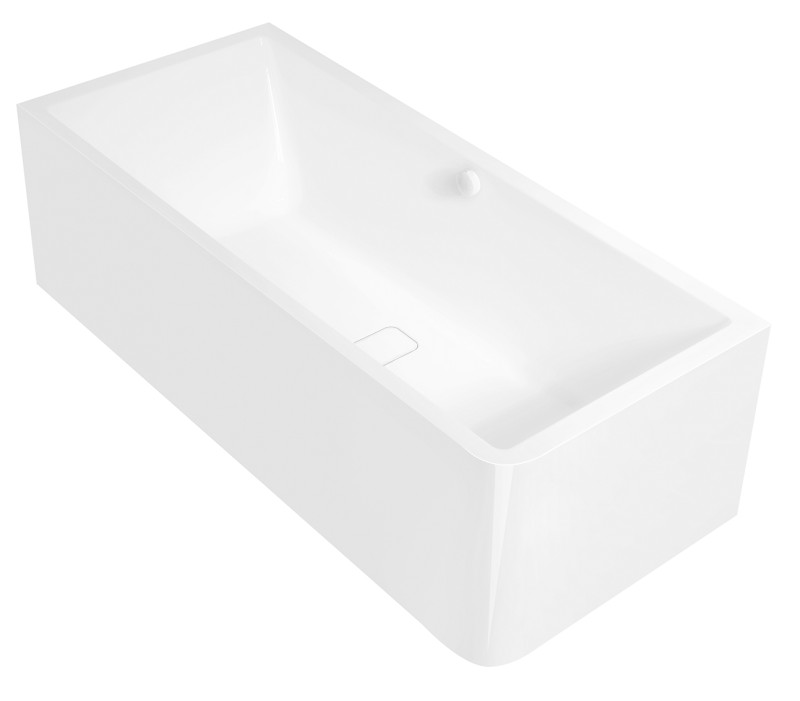 MARLENE CURVE L MONOLITH obdélníková vana 185x85x63cm, bílá 71607MCL
