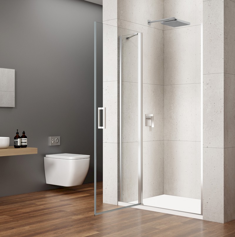 LORO sprchové dveře s pevnou částí 1100mm, čiré sklo GN4611