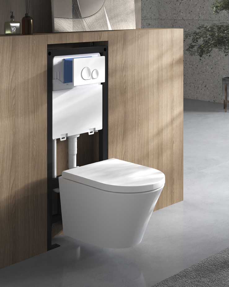 PACO závěsná WC mísa, Vortex Rimless, 36x53cm, bílá PZ1012V