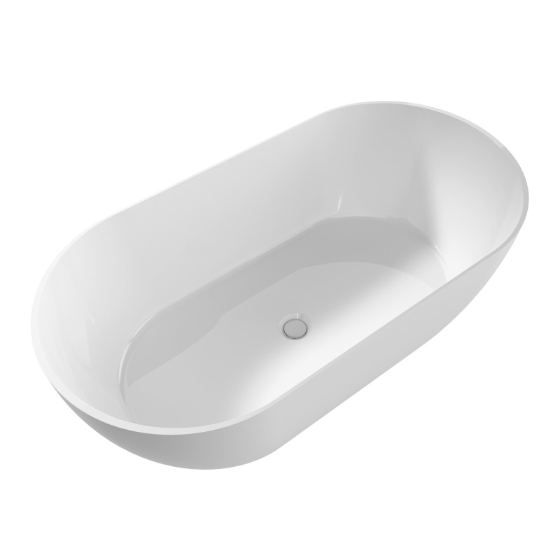 REDUTA volně stojící vana litý mramor 171x81x46cm, bílá 72842