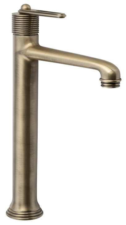 BEBÉ stojánková umyvadlová baterie vysoká, prodloužená hubice, bronz BB007/18