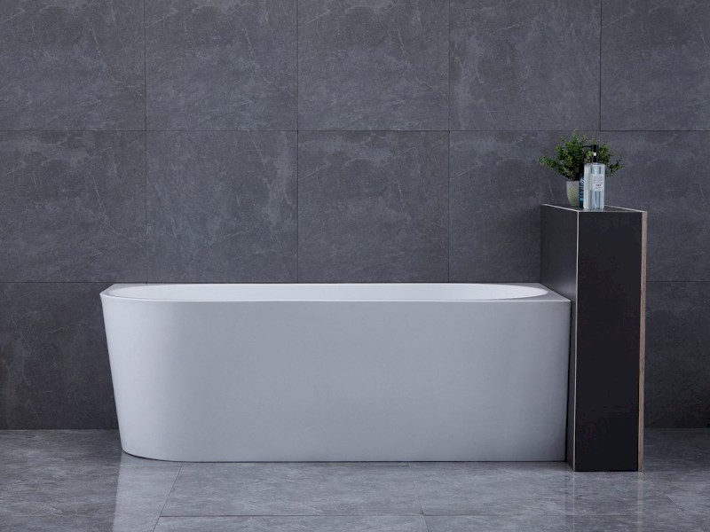 TIBERA R rohová stojící vana, 170x80cm, bílá E1015
