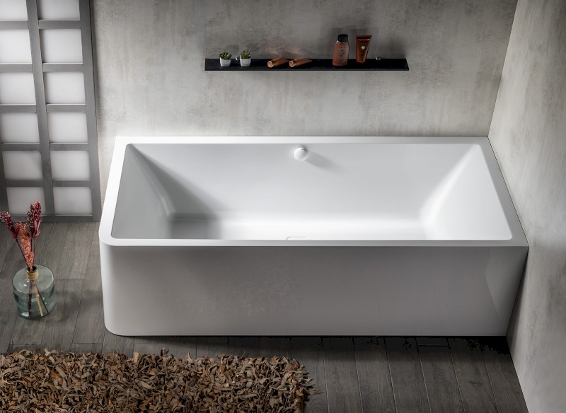 MARLENE CURVE R MONOLITH obdélníková vana 175x75x63cm, bílá 72034MCR
