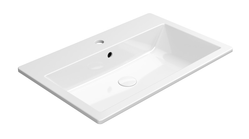KUBE X keramické umyvadlo zápustné 70x46cm, bílá ExtraGlaze 9437111