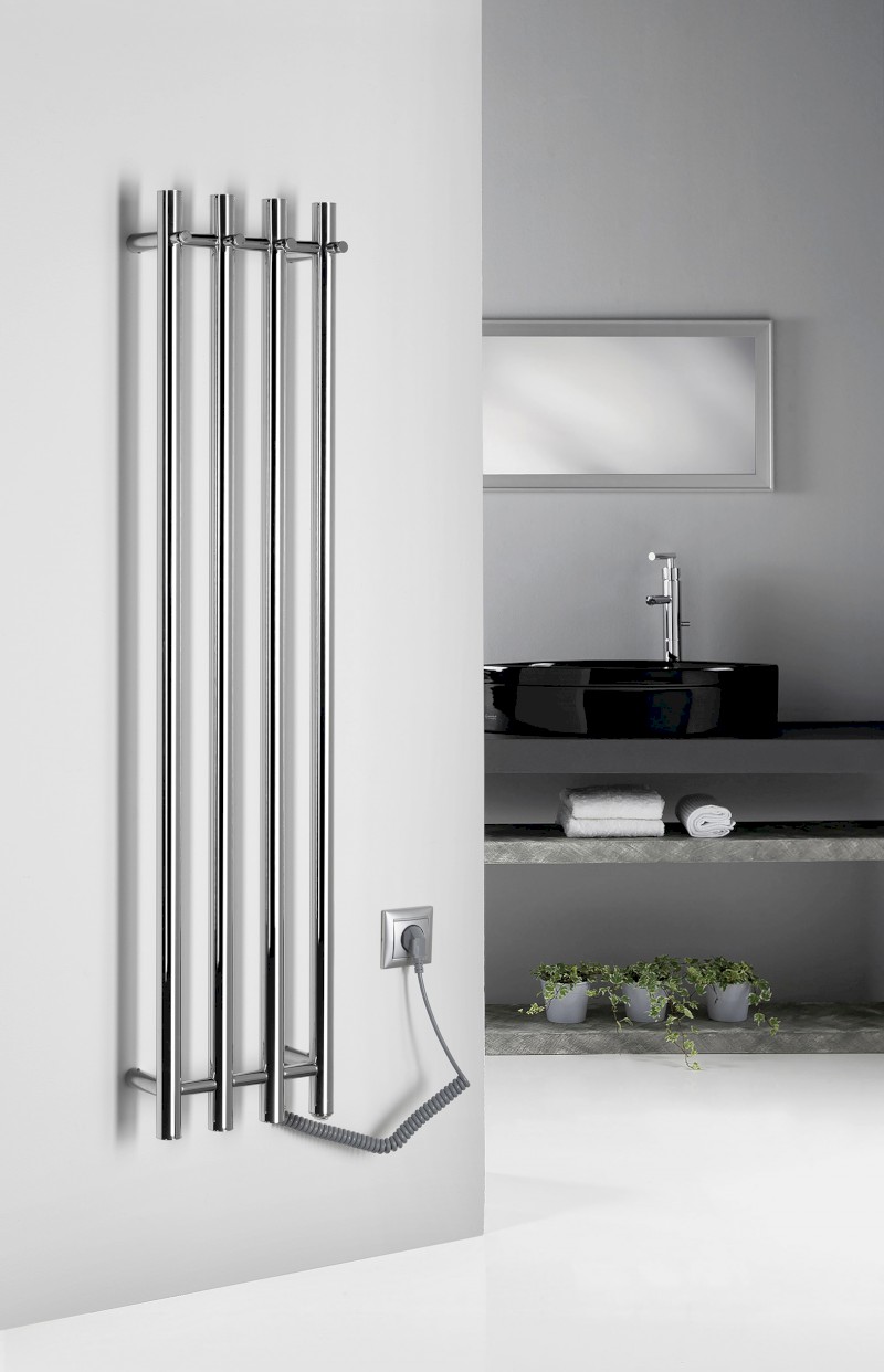 PAPINADO elektrický sušák ručníků 263x1200mm, 85W, chrom ER750