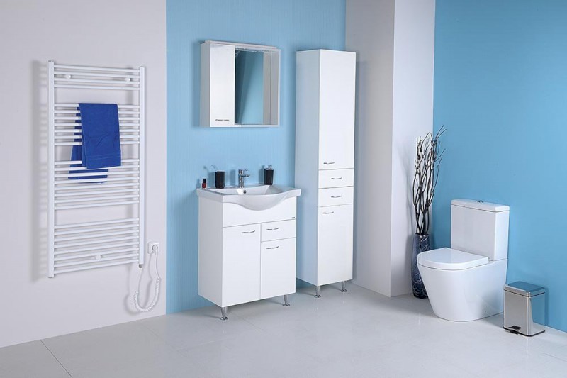 KERAMIA FRESH umyvadlová skříňka, 1 zásuvka, 60,6x74x34cm, bílá 50064A