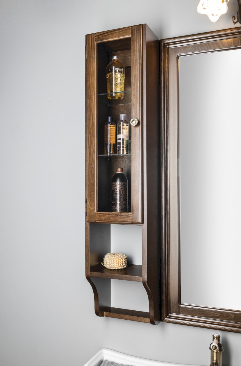 RETRO skříňka k zrcadlu 25x115x20cm, levá, buk 1700