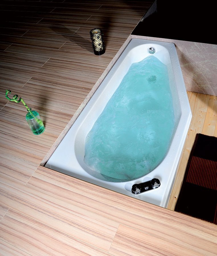 TIGRA R asymetrická vana 150x75x46cm, bílá 72933