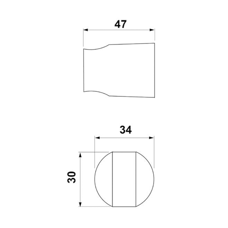 Držák sprchy kulatý, pevný, zlato mat SD71G