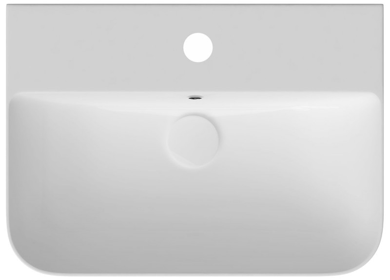 SOTT AQUA keramické umyvadlo závěsné/na desku, 61x50cm, bílá 10SQ51061