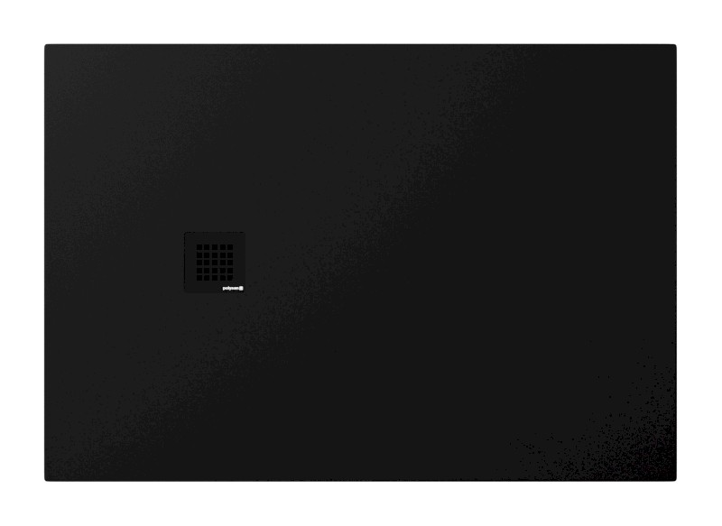 TRENECA vanička z litého mramoru s možností úpravy rozměru, 130x90cm, černá mat 84308.21