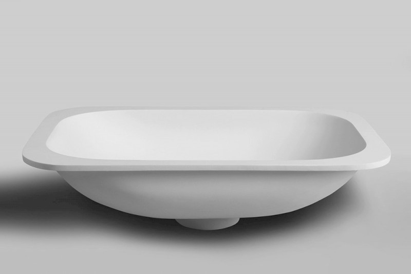 IMPALA umyvadlo pod desku, Rockstone, 58,8x35,5cm, bílá mat IM540