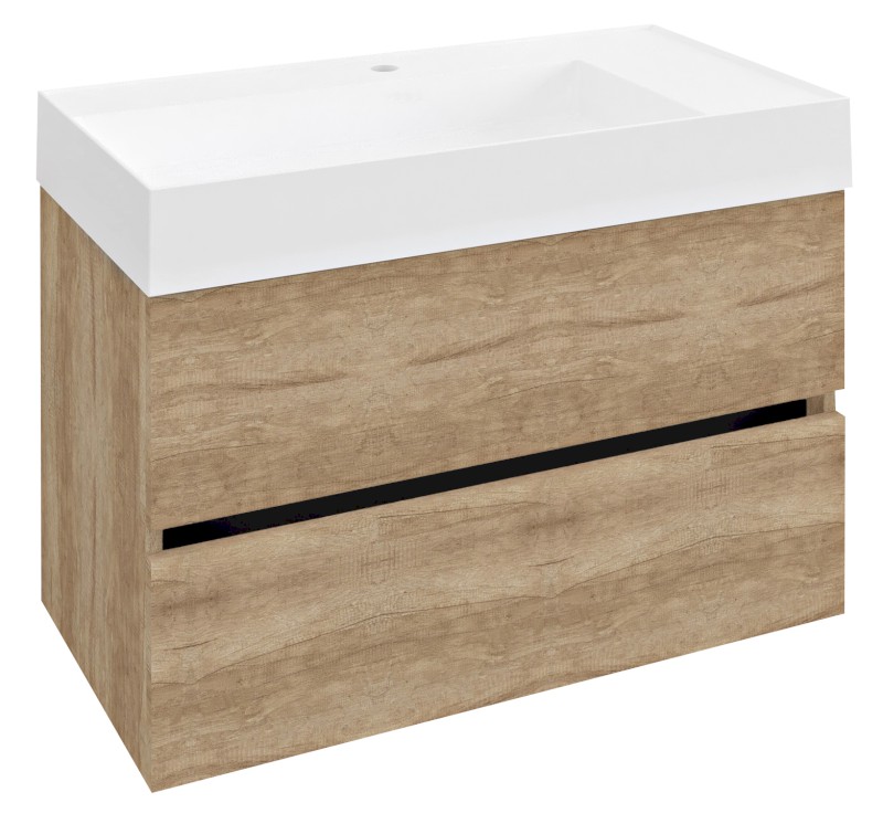 ODETTA umyvadlová skříňka 82x50x43,5cm, dub alabama DT085-2222