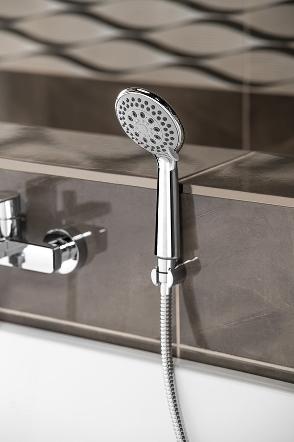 Ruční masážní sprcha, 3 režimy sprchování, průměr 100mm, ABS/chrom SC105