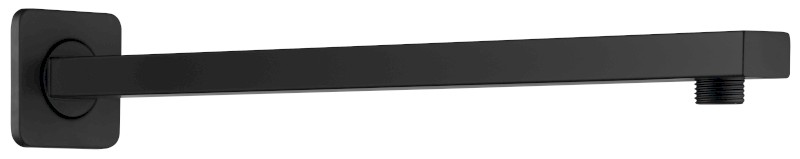 Sprchové ramínko hranaté nízké, 400mm, černá mat TQ043B