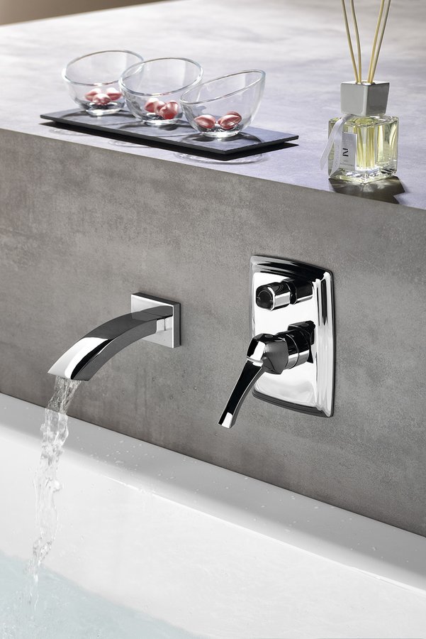 DREAMART podomítková sprchová baterie, 2 výstupy, chrom DA042