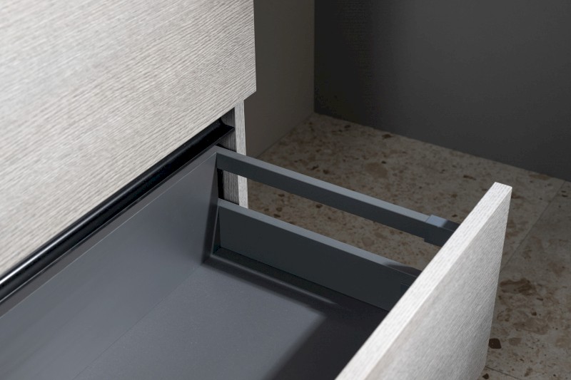 EZARA umyvadlová skříňka 79,8x52x46cm, dub stříbrný EZ801-1111