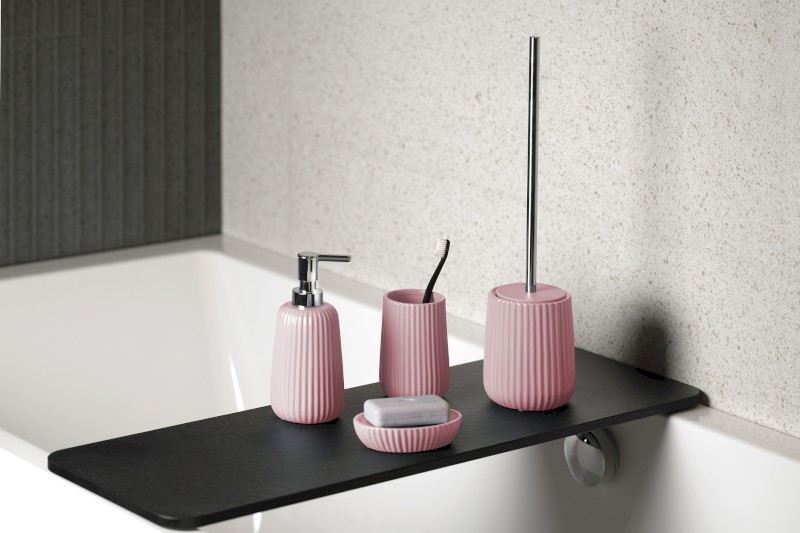 MARIKA WC štětka na postavení, růžová MK3310